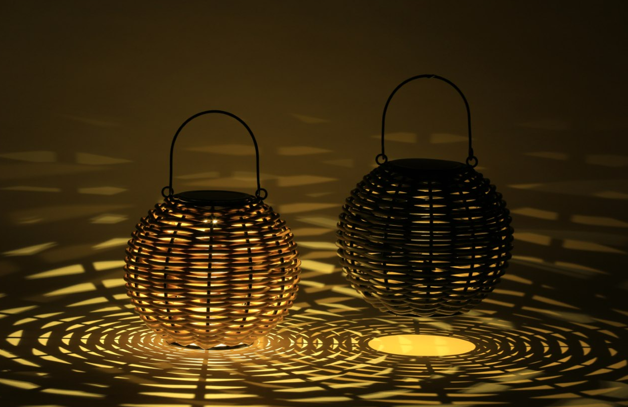 Woven solar lantern range